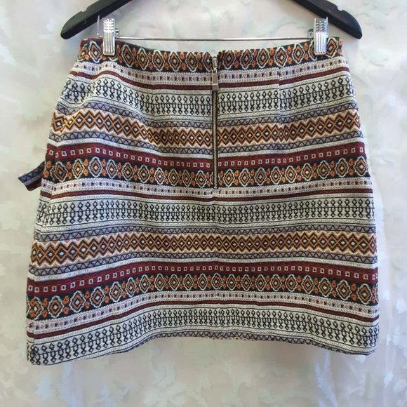 PREM Boho Tribal Wrap High Waisted Mini Skirt NWT - Picture 9 of 9